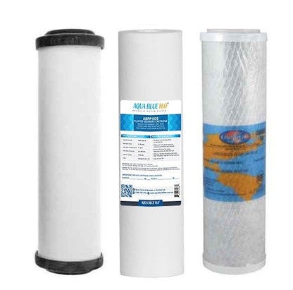 Undersink Water Filter Cartridges Doulton W9220406, Puretec MB011, Omnipure OMB934 5 MIC - Complete Set