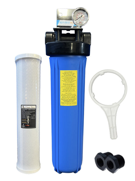 20"x4.5" Big Blue Whole House Water System with CTO Filter