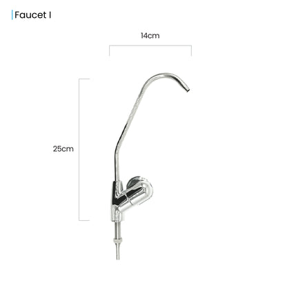 Twin Under Sink Housing Upgrade Kit Only 10" with Faucet and Hose Kit