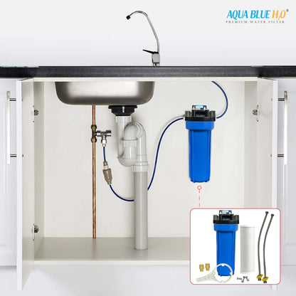 Single Water Filter System for Homes and Offices 10"X2.5" CTO Carbon Block Filter