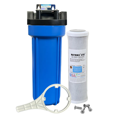 Whole House Water System with Matrikx + CTO/2 Coconut Water Filter 5 Micron 10