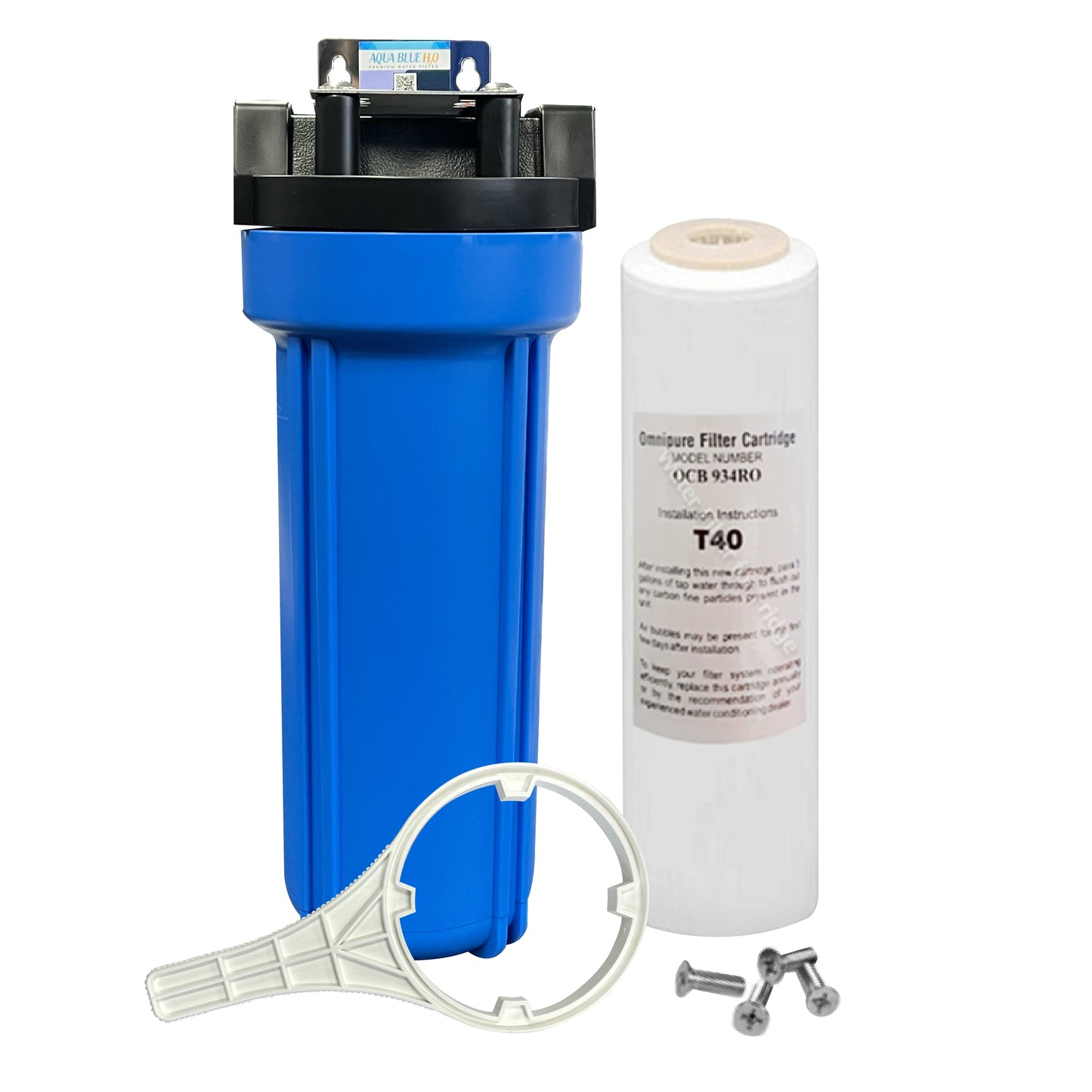 Whole House Water System with Omnipure OCB934 RO T40 GAC Water Filter