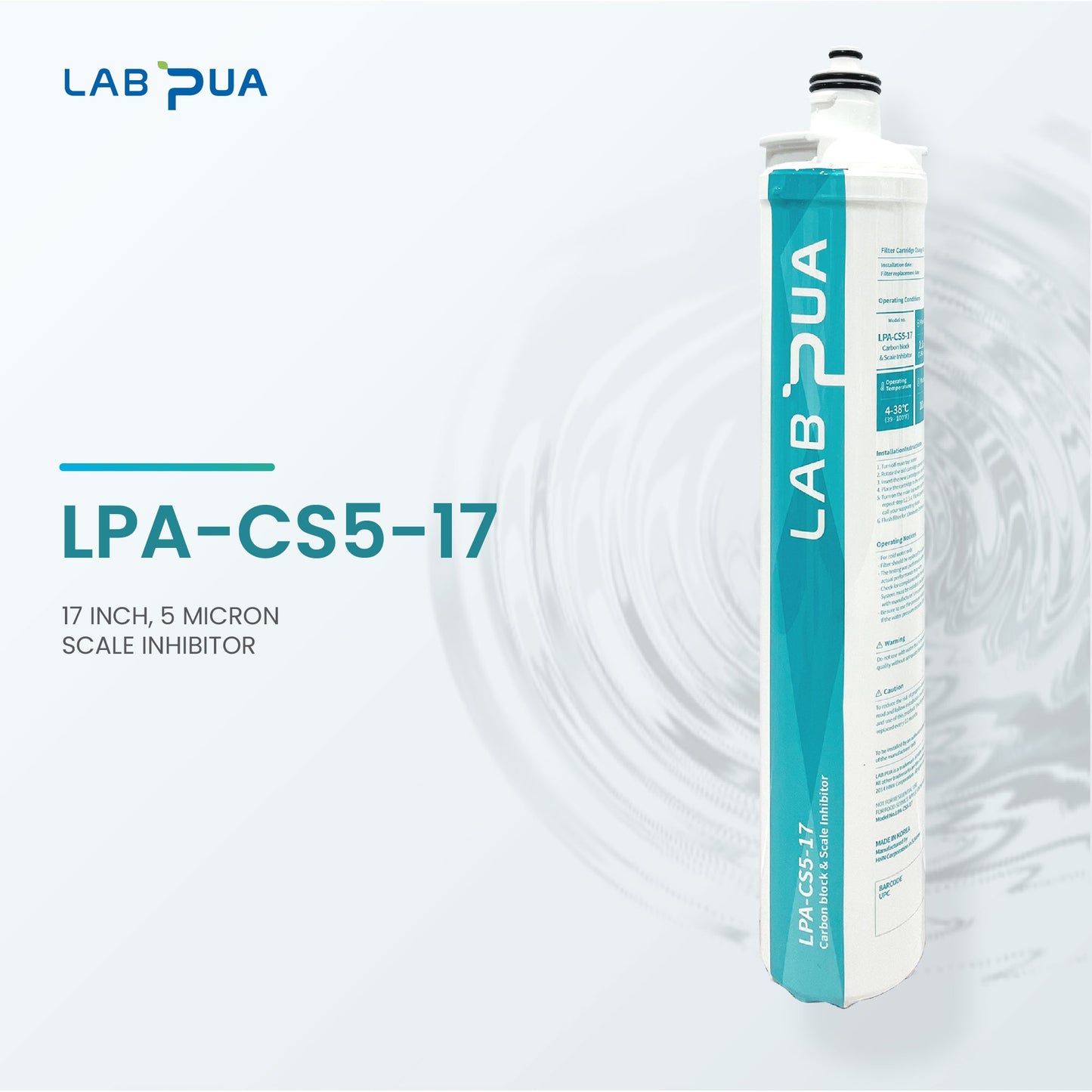 Lab Pua Residential High Flow Water Filter Kit LPA-CS5-17 17"