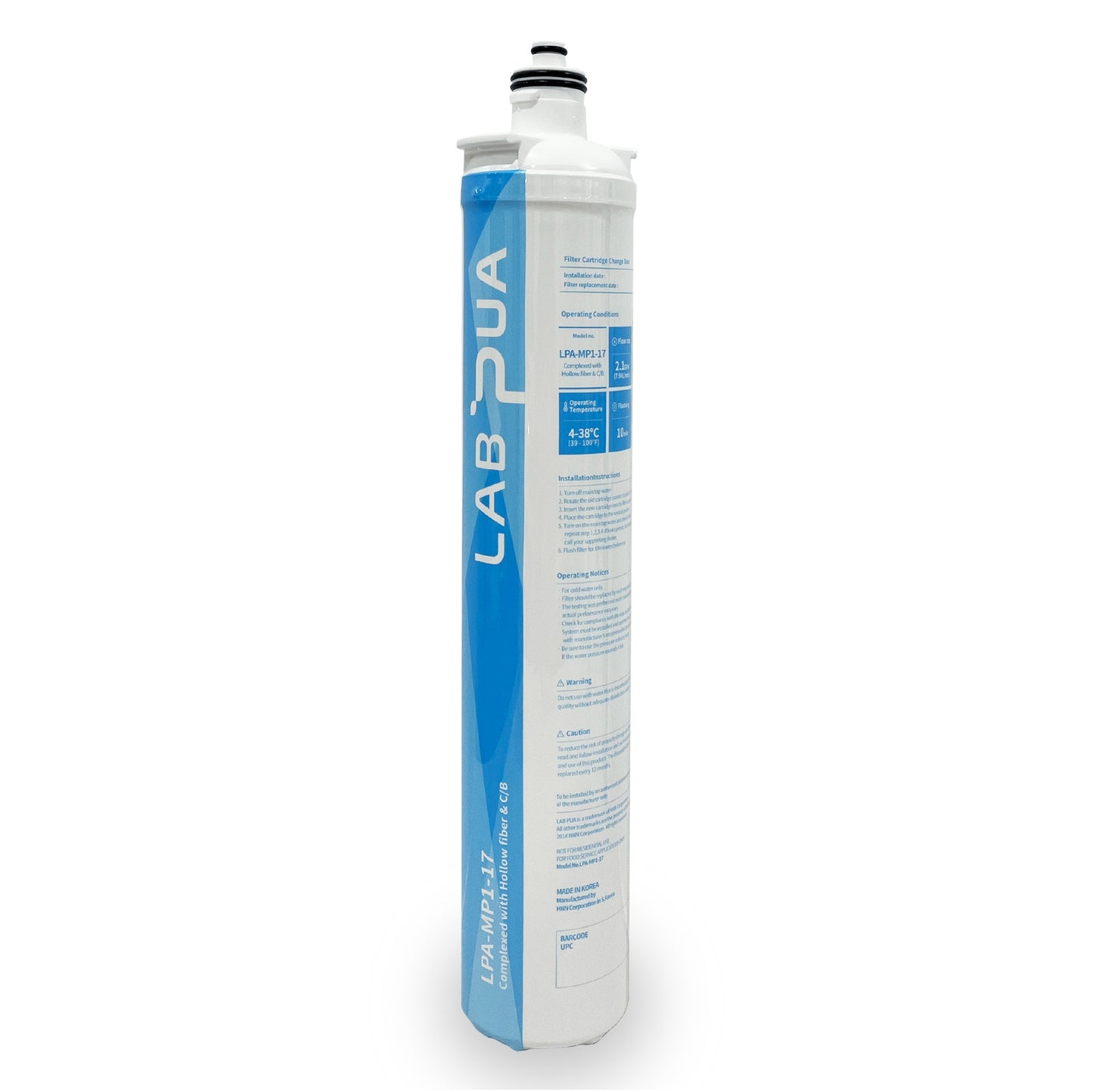 Lab Pua  LPA-MP1-17 0.1 Micron Quick Twist Filter High flow Kit