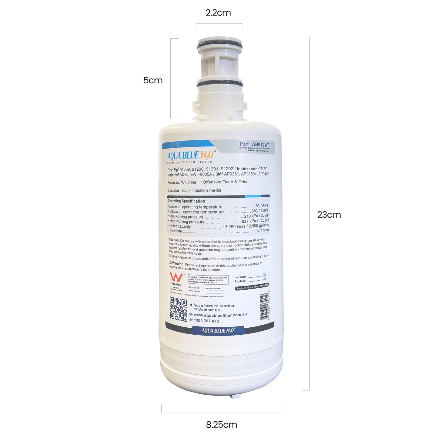ZIP GlobalPlus Generic Replacement Water Filter 91292