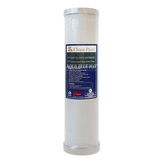 Whole House  10” x 2.5" Dual Stage PP Sediment Compressed with GAC Filter