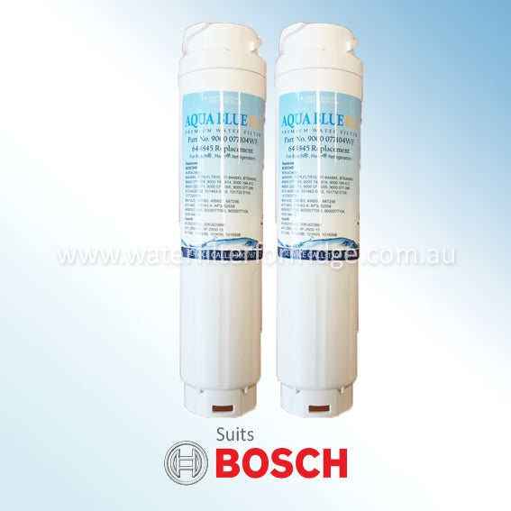 2x 644845/ 740560 9000-077104 UltraClarity Fridge Filter for Bosch Replacement  by Aqua Blue H2O