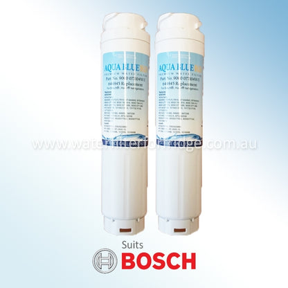 2x 644845/ 740560 9000-077104 UltraClarity Fridge Filter for Bosch Replacement  by Aqua Blue H2O