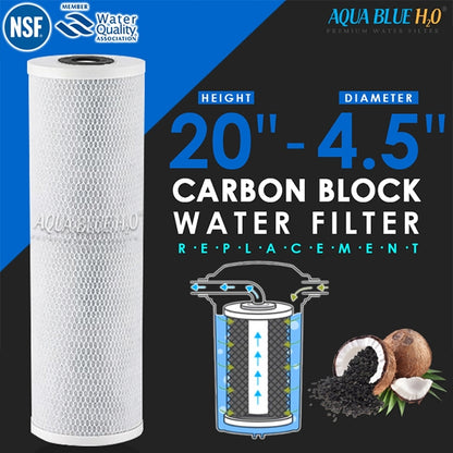 Whole House Water Filters with Dover White Cover Triple 99% eliminate bacteria