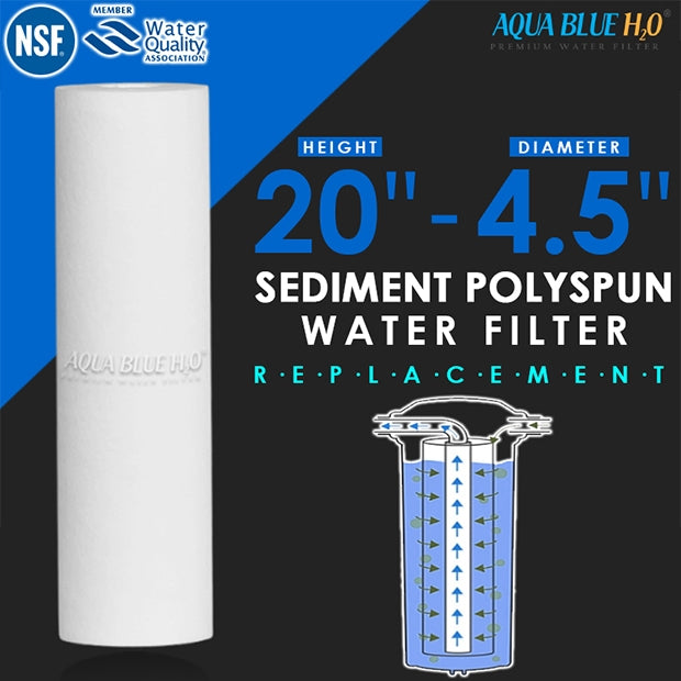 Whole House Water Filters with Dover White Cover Triple 99% eliminate bacteria