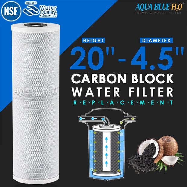 Whole House Water Filters with Classic Cream Cover Triple 99% eliminate bacteria