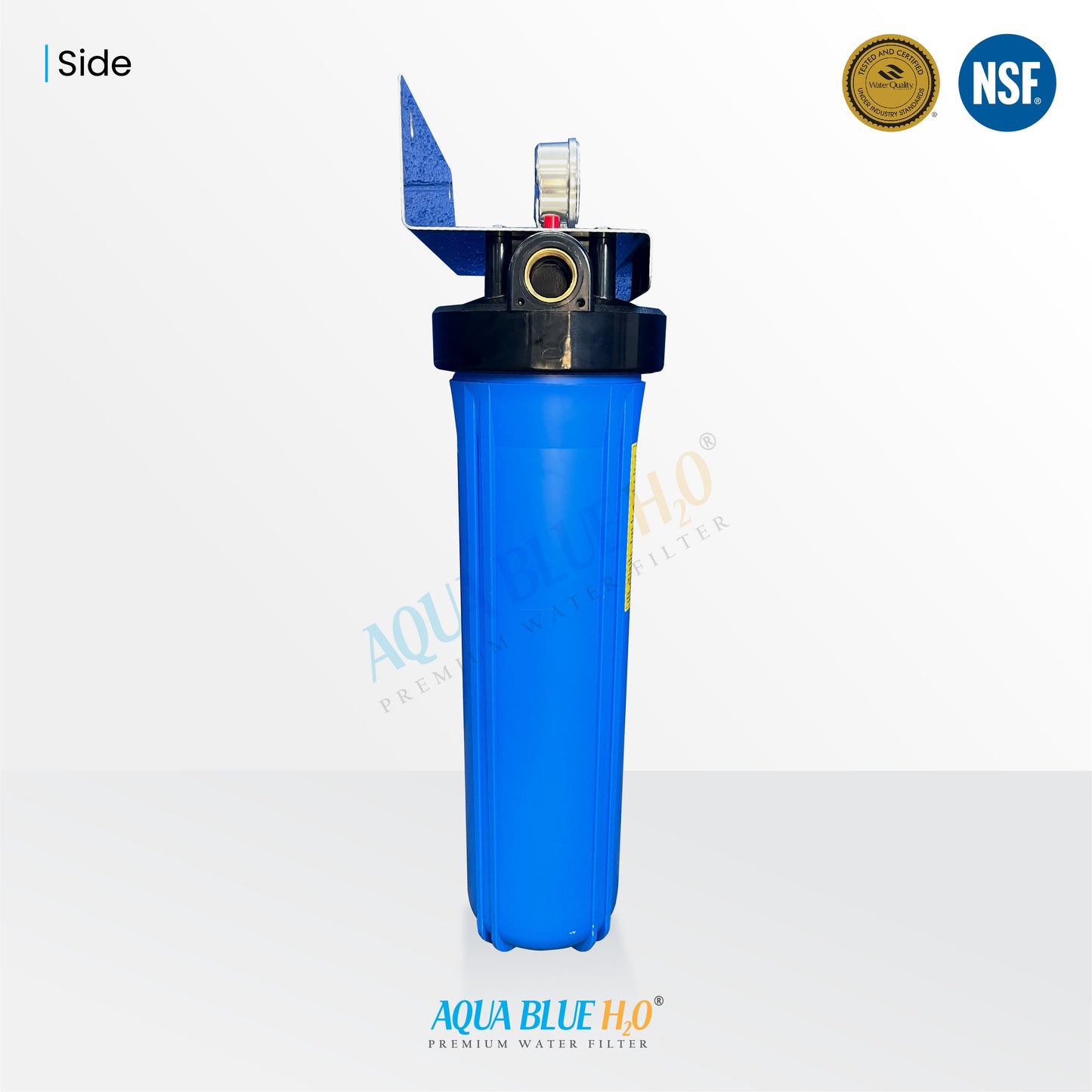 20" X 4.5" Big Blue Twin Water Filter Housing with SEDIMENT + RESIN