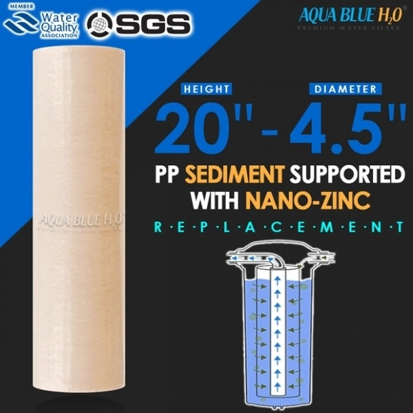 20 x 4.5 Whole House Water System with filter Option