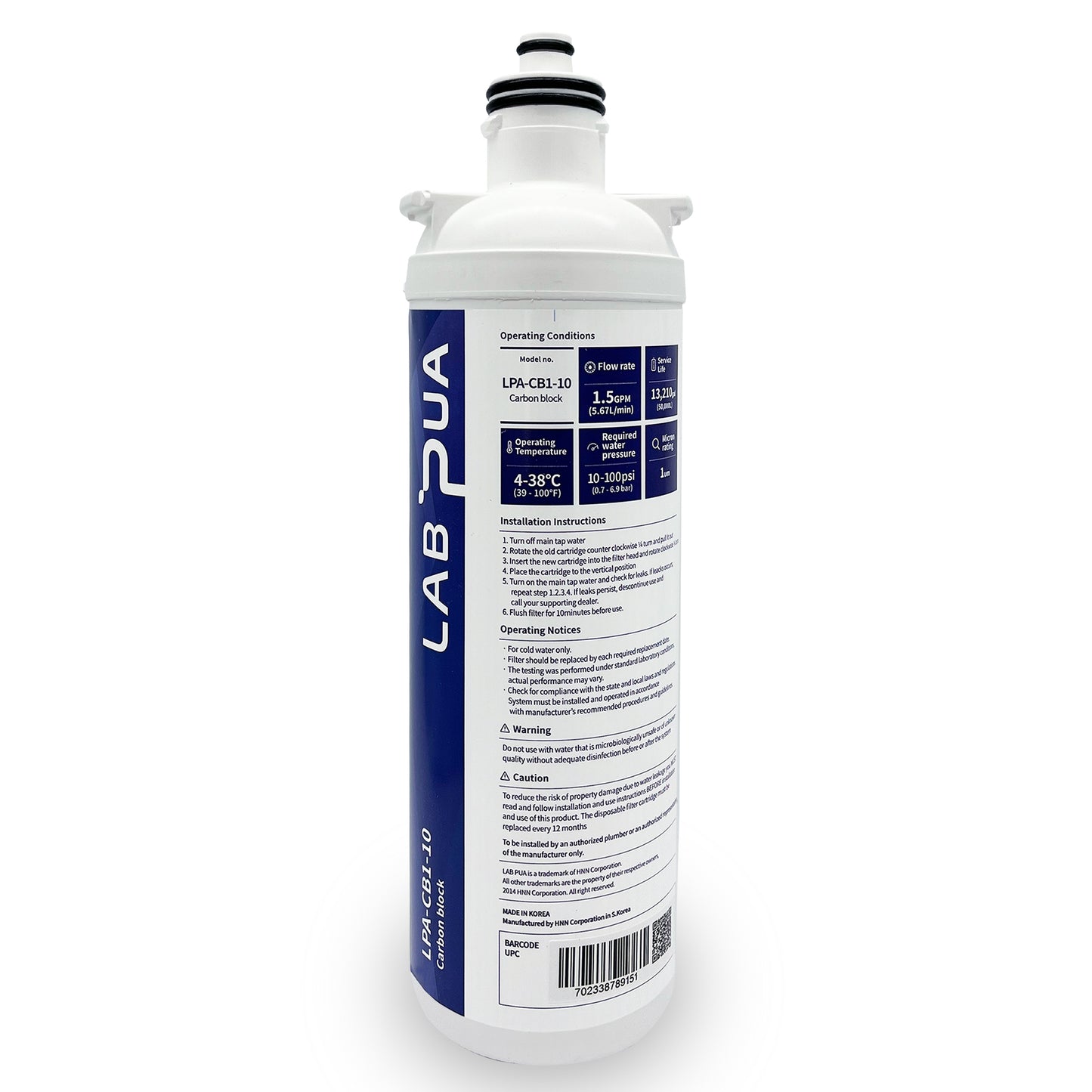 Puretec QT12R Quick-Twist Replacement Filter Cartridge