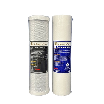 Twin Caravan & RV Water Filter System with Sediment & Silver Carbon Block Filter