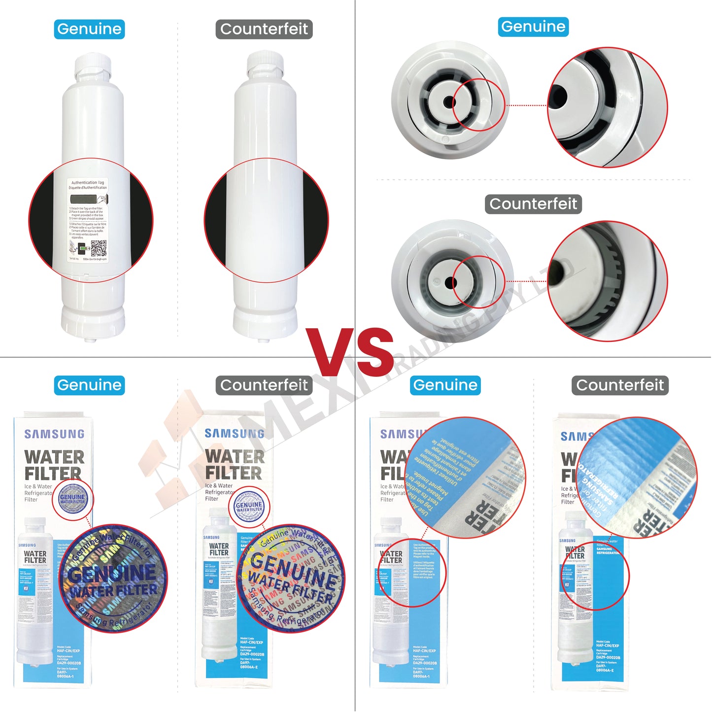 DA29-00020A, B, B-1 Genuine Samsung fridge filters