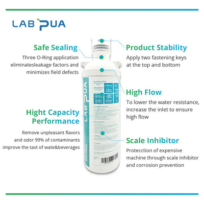 Lab Pua Residential Water Filter Kit With Faucet LPA-CS5-10