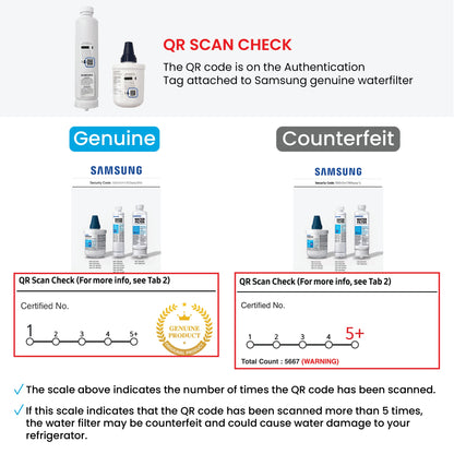 5X Samsung Genuine DA97-17376B Refrigerator Water Filter HAF-QIN/EXP