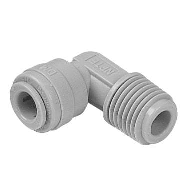 John Guest White Acetal Fittings Rigid Elbow NPTF Thread CI480822W  1/4 x 1/4