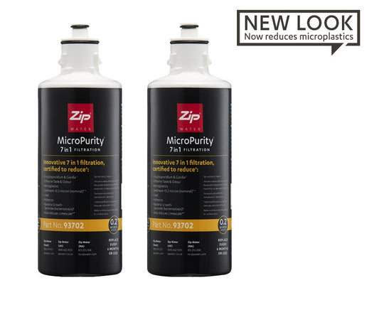 2x Zip HydroTap Water Filter MicroPurity 93702 0.2 Micron
