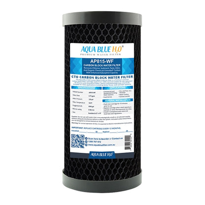 Whole House Water Filter System Carbon Block 10"x4.5" Replacement Filter