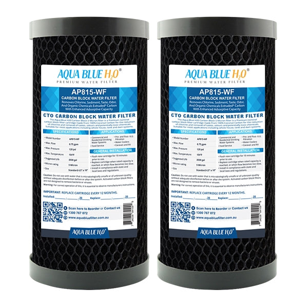 Whole House Water Filter System Carbon Block 10"x4.5" Replacement Filter