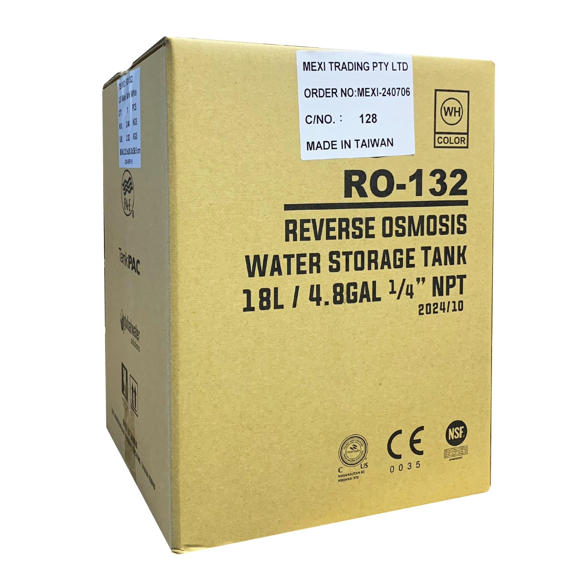 Mini Reverse Osmosis Water Storage Pressure Tank 2.0 G Gallon