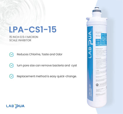 LAB PUA LPA-CS1-15 HIFLOW - FAST FLOW FILTER SYSTEM 1 MICRON 3 STAGE