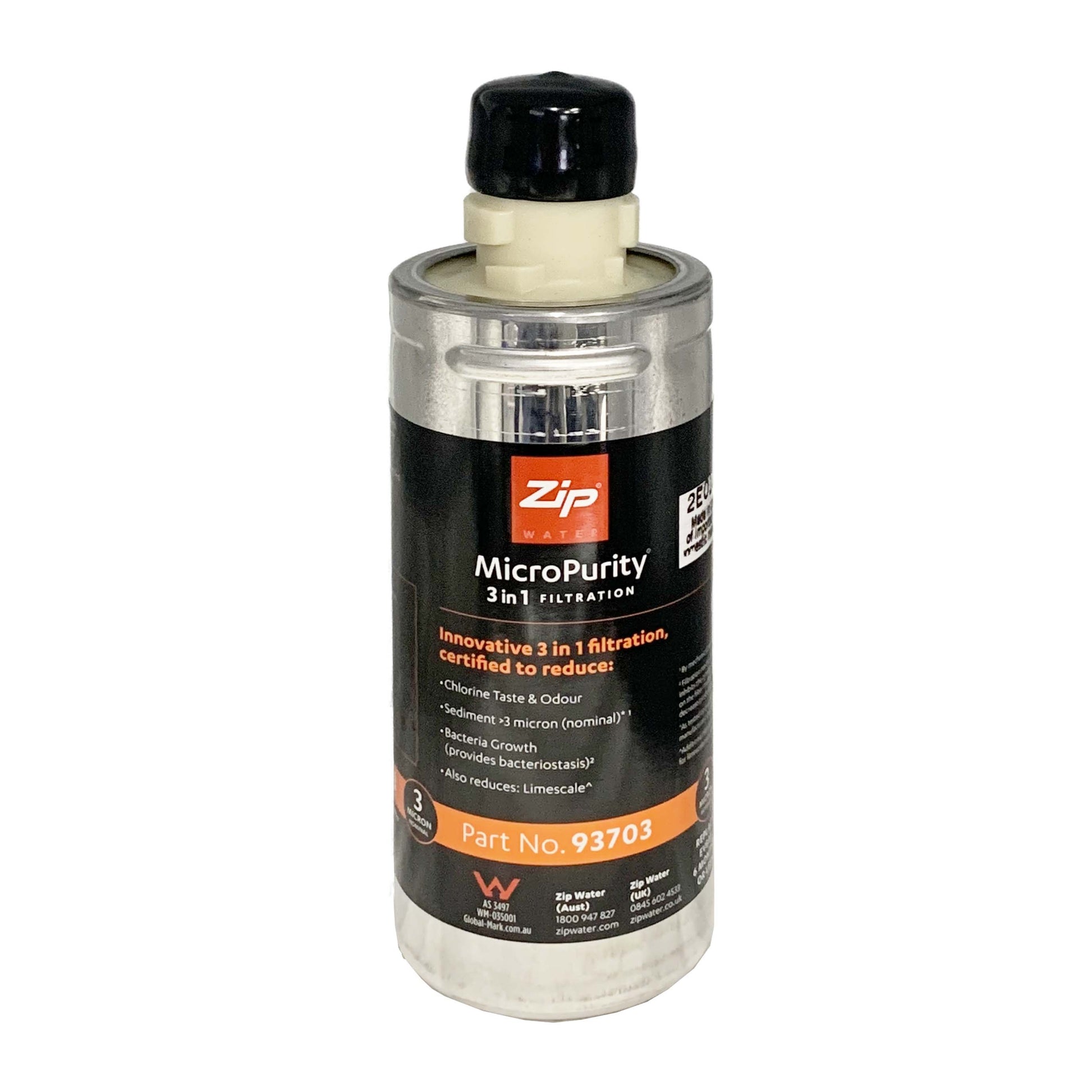 Zip 93703 Genuine MicroPurity Water Filter Cartridge with Zip 91295 Sparkling Replacement Cartridge