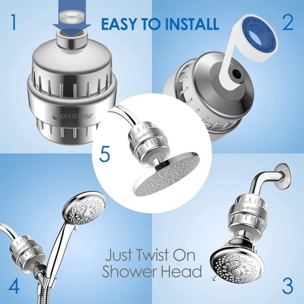 AQUA BLUE H2O SF350  High Output Shower Filter