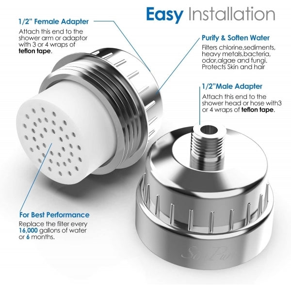 AQUA BLUE H2O SF350  High Output Shower Filter
