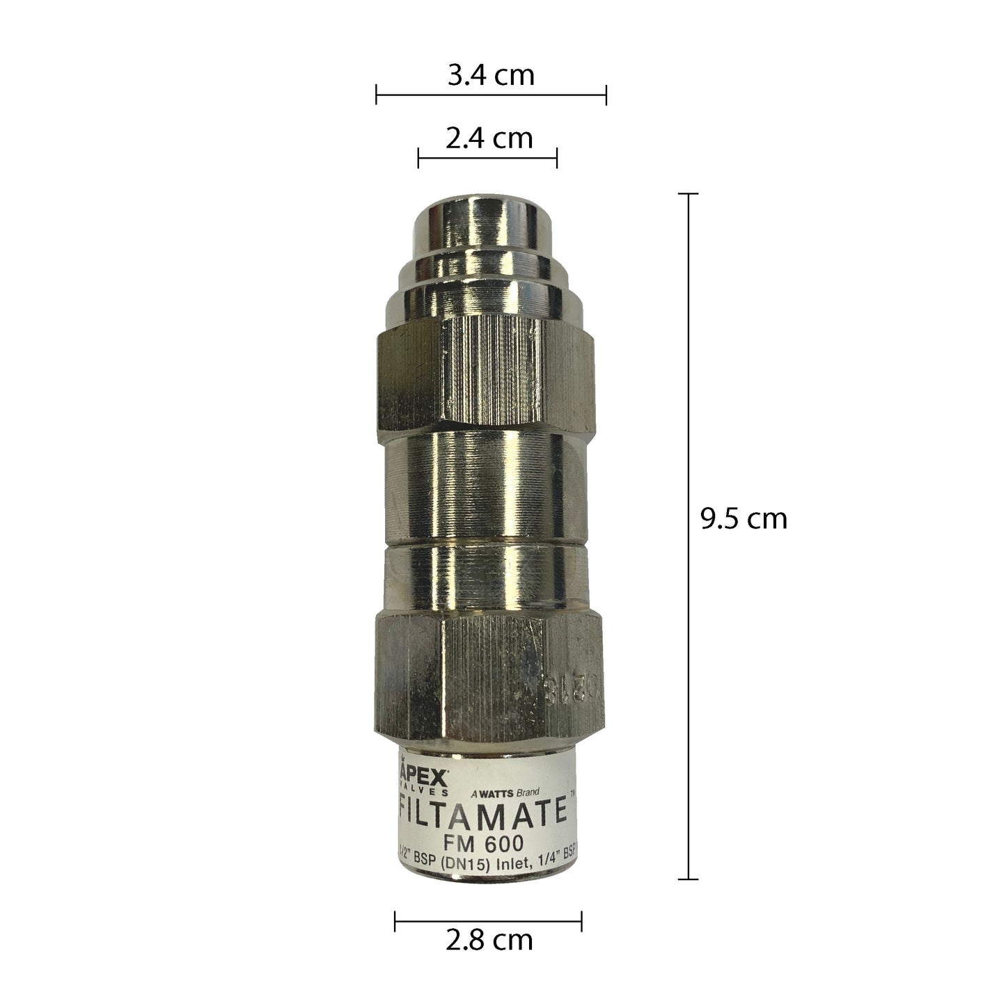 APEX FiltaMate FM600 1/2 Brass 600kPa PLV 