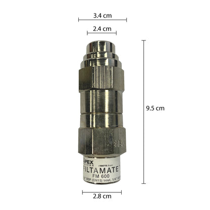 APEX FiltaMate FM600 1/2 Brass 600kPa PLV 