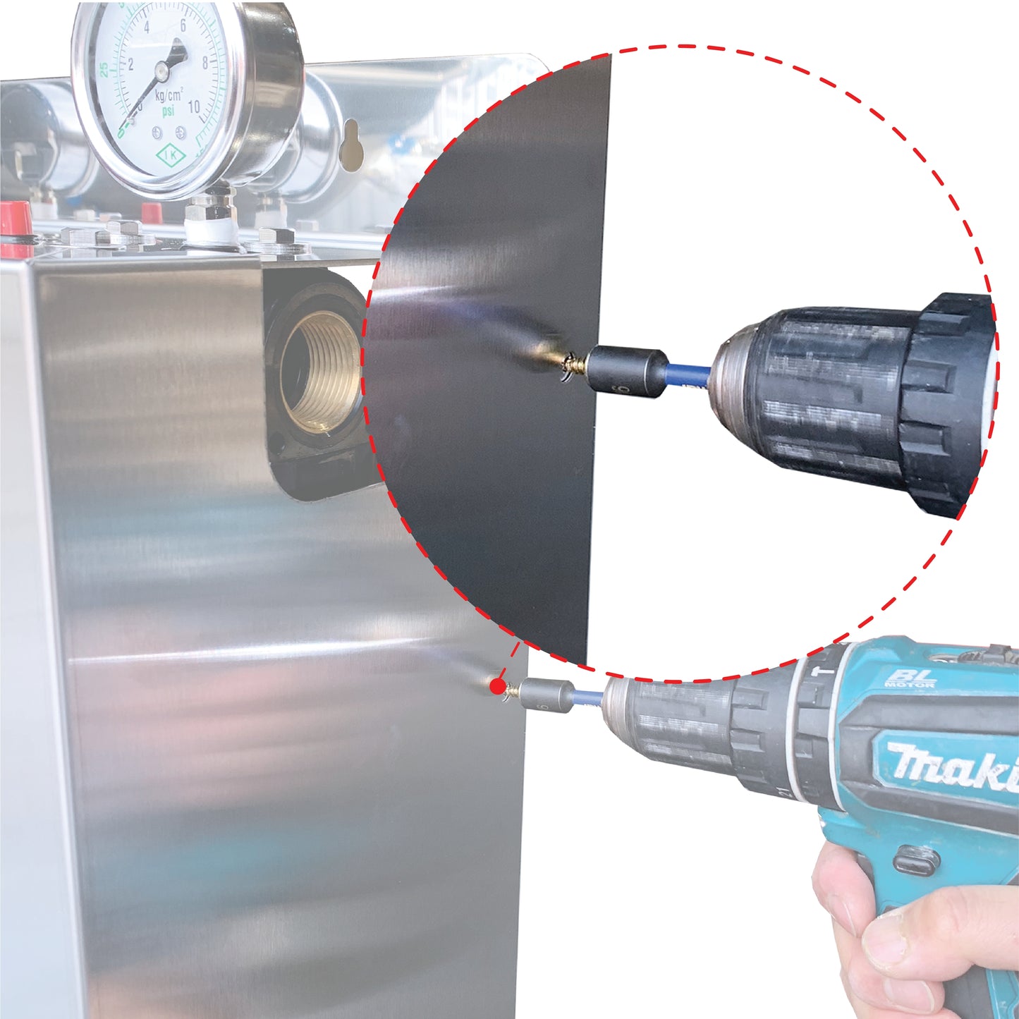 Wholehouse water system High Performance Triple Stage with Stainless Steel cover