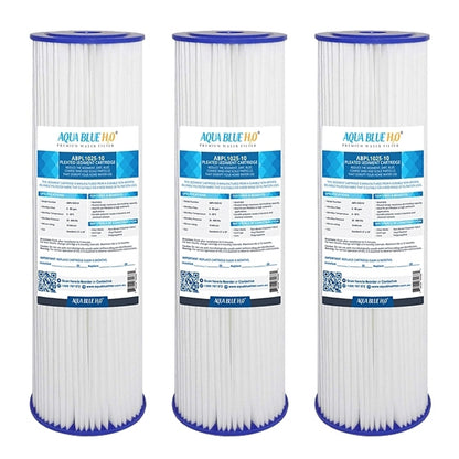 Aqua Blue H20 Washable Pleated Sediment Filter 10 x 2.5 10 Mic