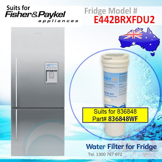 FISHER AND PAYKEL E442BRXFDU FRIDGE MODEL 836848/13040210 REPLACEMENT FILTER PART 