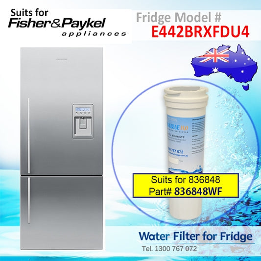 FISHER AND PAYKEL E442BRXFDU2 FRIDGE MODEL 836848/13040210 REPLACEMENT FILTER PART 