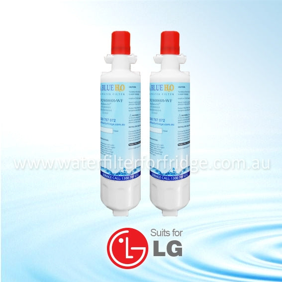 2x LG LT700P / ADQ36006101 Fridge Water Filters by Aqua Blue H20