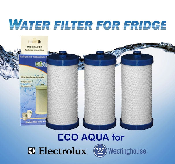 BUY*3 Westinghouse/Electrolux 1438545 Fridge Water Filter | 218904501 WF1CB−EFF
