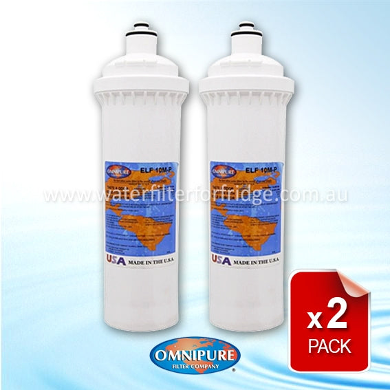 2x Omnipure ELF Carbon Block with Phosphate 12.7" ELF-10M-P