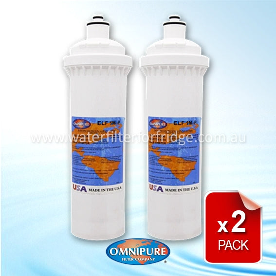 2x Omnipure ELF-1M ELF-Series Water Filter 1 Micron