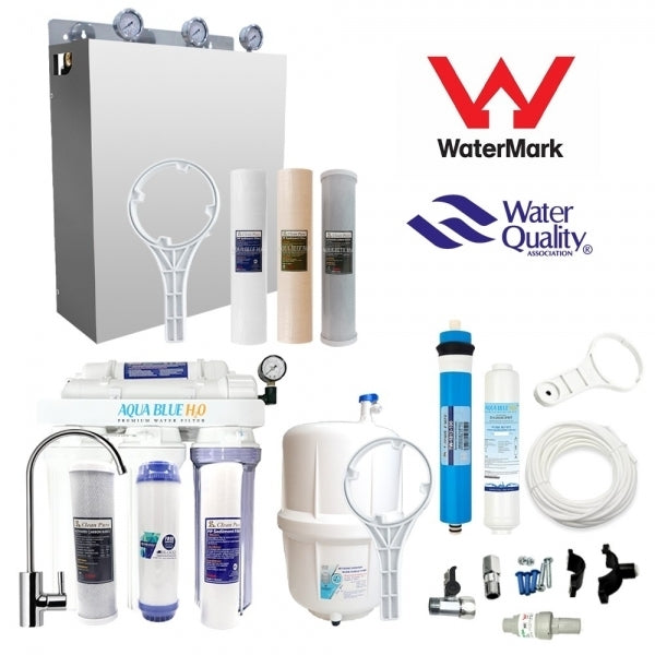 Whole house water system with cover and RO purification system